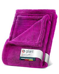 Glart 44TW68P Set Twist Car Drying Cloths XXL - Premium 80x55cm & 60x40cm microfiber towels for scratch-free drying. Large drying towel for cars and motorcycles