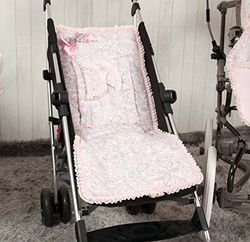 Babyline Caramelo Lichte mat voor kinderwagen, roze