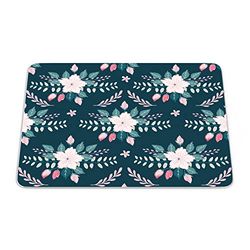 Bonamaison, Tappetino per mouse rettangolare, con stampa digitale, antiscivolo, per ufficio e casa, dimensioni: 22 x 18 cm