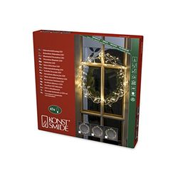 Konstsmide LED-decoratie metalen silhouet krans, koperkleurig/voor gebruik binnenshuis (IP20)/48 warmwitte dioden/transparante kabel, 2891-603EE