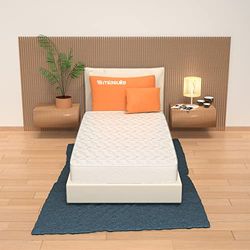 MiaSuite matras 90 x 195, hoogte 17 cm, orthopedische matras met medisch hulpmiddel, 4 cm geheugenschuim, 9 zones en 12 cm waterfoam-matras, 90 x 200 cm