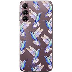 ERT GROUP mobiltelefonfodral för Samsung A14 4G/5G originalt och officiellt licensierat Babaco mönster Hummingbird 002 optimalt anpassad till formen på mobiltelefonen, gedeeltelijk transparant