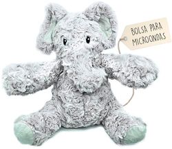 Peluches Termicos - Peluche Semillas Microondas - Peluche Microondas - Peluche Termico Bebe - Peluche Elefante - Peluche para Colicos - Peluche para Dormir - Saquito de Semillas Extraible