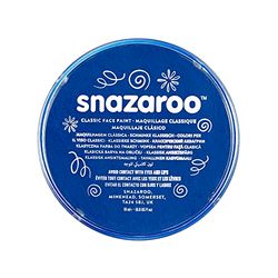 Snazaroo 1119344 Kinderschmink, huidvriendelijke hypoallergene gezichtsmake-up op waterbasis, vrij van parabenen - 18ml Blister, Royal Blue
