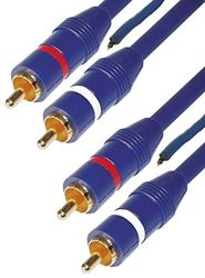 MANAX® Cavo audio, 2 connettori RCA, 2 connettori RCA con cavo remoto, 5 m, 1 pezzo