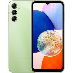 SAMSUNG SM-A145RLGVEUE Galaxy A14 Android smartphone LCD-display FHD+ 6 6 inch 4 GB RAM 128 GB uitbreidbaar intern geheugen batterij 5.000 mAh lichtgroen Italiaanse versie