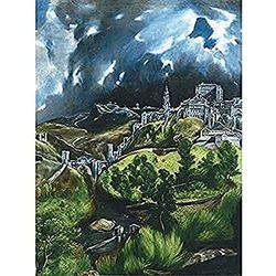 El Greco Uitzicht Van Toledo Spanje Expressieve Schilderen Kunst Print Canvas Premium Muur Decor Poster Muurschildering