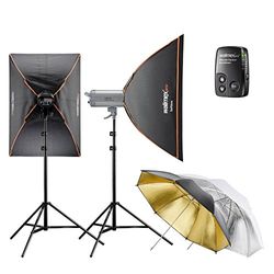 Walimex Pro VC Excellence Studioset Classic 6.3 incl. Studioflits/Softbox/Reflexscherm/Flitsactivering/Lampenstatief