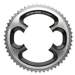 Shimano FC-9000, Corona, Grigio, 52 Denti