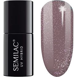SEMILAC 322 Dust Brown Nail UV Gel Polish | Long Lasting and Easy to Apply | Soak off UV/Led | Perfect for Home and Professional Manicure and Pedicure 7 ml