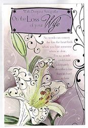 Wife Sympathy Card with Deepest Sympathy On The Loss of Your Wife
