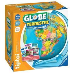 Ravensburger - tiptoi® - Interactief spel - Interactieve wereldbol - Elektronisch educatief spel zonder scherm - Vanaf 5 jaar - Franse versie - 00 190