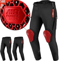 SHIMA AKIRA Motorcycle Trousers for Men Women AIRFORCE Knee Protectors Motorbike Armoured Urban Lightweight Protective Ventilated Reinforced Armored Bike (Unisex, Black, 3XL)