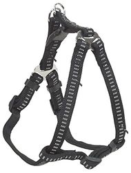 Chapuis Sellerie Hondenharnas, verstelbaar, slangriem, gevoerd, nylon, zwart, breedte 20 mm, maat 50 – 70 cm, maat L