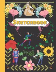 Sketchbook: Drama Gift: Cute Sketchbooks For Kids. Large Blank Paper Drawing Sketch books for Art, Doodling, Sketching, and Designing | Drama Pattern | Drama Gifts for Kids Teen Girls Students