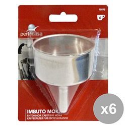 Juego de 6 embudos Moka 6 tazas 10573 accesorios para el hogar
