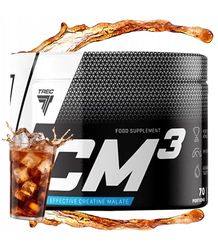 Trec Nutrition CM3 Powder Package 250g Creatine Malate TriCreatine | Muscle Strength and Building | Creatine Stack (White Cola)
