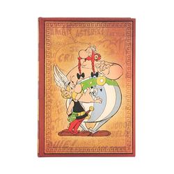 Asterix & Obelix (The Adventures of Asterix) Midi Unlined Hardback Journal (Elastic Band Closure)