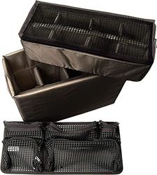 PELI 1445 Kit de séparateurs rembourrés et Pochette Couvercle Utility, Accessoire de la Valise Protector Originale, Compatible 1440, Couleur : Noir