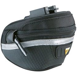 Topeak Wedge Pack II - Borsa da sella con fissaggio F25 e parapioggia, misura grande (con parapioggia)