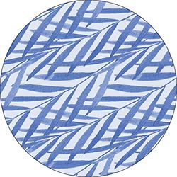 Bonateks, Round Digital Printed Mouse Pad, Non-Slip Base, for Office and Home, Diameter:22cm