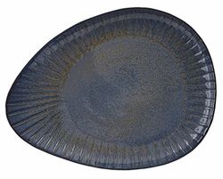 Stalwart C83804 Aegean Reactive Oval Plate, 34 cm (Pack of 4)