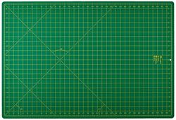 Prym Tapete de corte para cortadores rotativos, verde amarelo, 90 x 60 cm