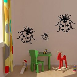 Tatoutex Stickers Coccinelle - Blanc, L 72cm x H 60cm