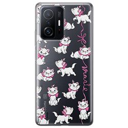 Ert Group Funda para teléfono móvil Xiaomi 11T 5G / 11T Pro 5G Original y con Licencia Oficial de Disney con diseño Marie 008 Adaptada a la Forma del teléfono móvil, parcialmente Transparente