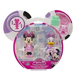 Disney Minnie, 2 beweegbare figuren, 7,5 cm, met accessoires, feestthema, speelgoed voor kinderen vanaf 3 jaar, GIOCHI PREZIOSI, MCN173