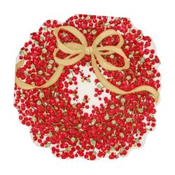 Caspari Pepperberry Die-Cut Napkins - 15-pack