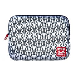 Smile - Kimono – Funda portátil y Tablet Neopreno 13 y 14 Pulgadas Sleeve Estampado japonés SEIGAIHA