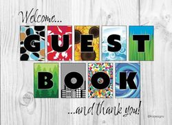 Visitor Guest Book Welcome | Sign In Log Book for Vacation Rentals, AirBnB, Bed & Breakfast | Beach House | Guest House | Cabin | Lake