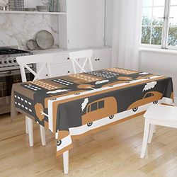 Bonamaison Nappe de Cuisine 145 x 180 cm - Conçu et fabriqué en Turquie