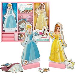 COLORBABY- Woomax-Disney jgo Robes Bois magn 32 x 28 cm-Princesses, 48726, 45 piezas