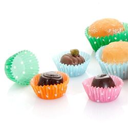 Garcia de Pou Petits Fours-Polka i låda, cellulose, blandad, 30 x 30 x 30 cm