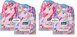 Kneipp Naturkind - Additivo per bagno di schiuma a forma di unicorno, per bambini, con profumo di lampone e olio di jojoba nutriente, per bambini, formula senza microplastica, 40 ml (Confezione da 2)