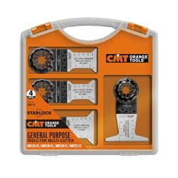 CMT ORANGE TOOLS OMF-X4 - Juego de 4 cuchillas para herramientas multifunción con conexión Starlock