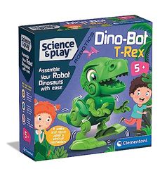 Clementoni- Science & Play Dino Bot T-Rex Building Set: Educational Dinosaur Toy Robot for Kids (8+ Years)