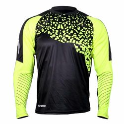 HO Soccer Camiseta Kontrol Black Canottiera, Nero/Verde Lime, L Unisex-Adulto