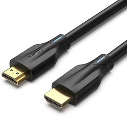PRENDELUZ HDMI-kabel, 1 meter, 2.1, 8K, zwart, high-speed kabel, eARC HDCP 2.2 en 2.3 Dynamic HDR D.olby Atmos, compatibel met PS5 HDTV-monitor