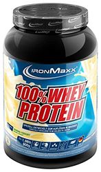 IronMaxx 100% Whey Protein - Protéines de Lactosérum en poudre, hydrosolubles - Banane et Yaourt - 1 x boîte de 900 g