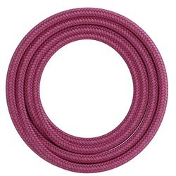 Calex 60 W 250 V Plain Textile Wrapped Cord, 1.5 m Length, Pink