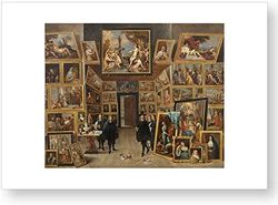 Reproduction officielle du Musée du Prado "L'archiduque Leopoldo Guillermo dans sa galerie de peintures à Bruxelles"
