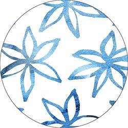 Bonateks, Round Digital Printed Mouse Pad, Non-Slip Base, for Office and Home, Diameter:22cm
