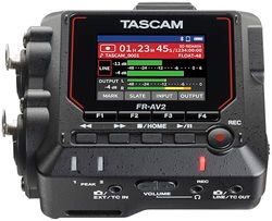 TASCAM FR-AV2 - Grabador compacto de campo flotante de 32 bits y generador de código de tiempo con mezclador