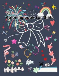 Colored coloring book for Girls: Lovely coloring books for girls, creative doodles