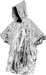 CAO Poncho de Supervivencia para Adulto, Unisex, Plata, 1,20 x 1,0 m