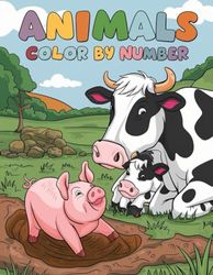 animals color by number for kids ages 4-8: Over 70 Fun Designs to Spark Creativity