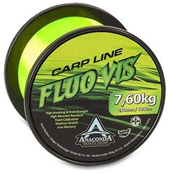 Anaconda Fluovis Green Carp Line, uniseks, voor volwassenen, 1.200 m/0,28 mm